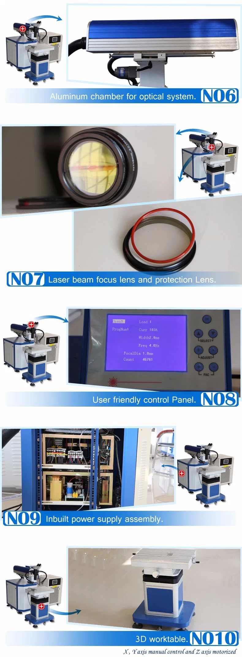 YAG Mold Laser Welding Machine for Mould Die Repair Metal Mould Laser Spot Welder Welding Equipment